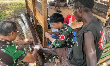 Aksi Cepat Marinir di Yahukimo: Obati Warga Pedalaman, Hadir Jadi Solusi Kesehatan di Papua