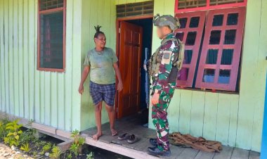 Marinir Bangun Papua: Komsos Hangat Satgas Yonif 5 di Yahukimo